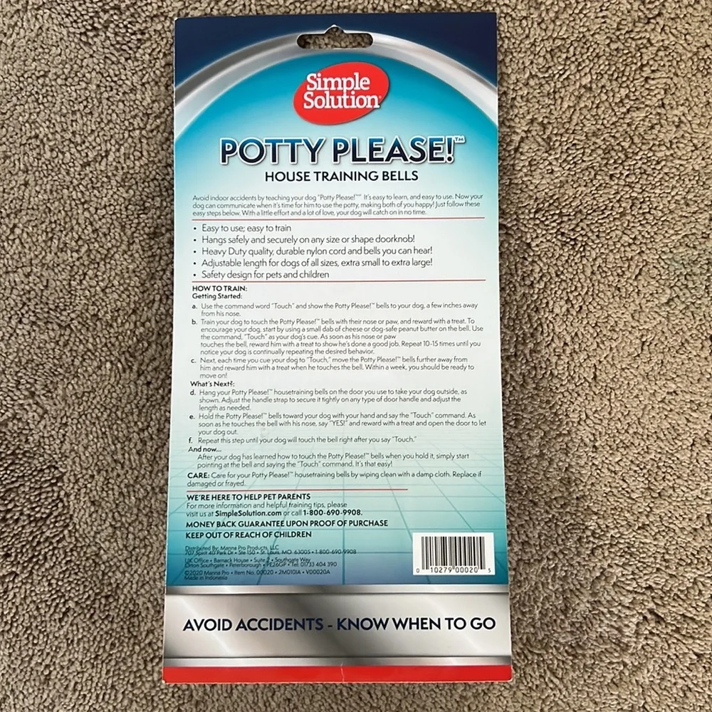 Simple Solution Potty Please House Training Bells for Dogs NEW!!